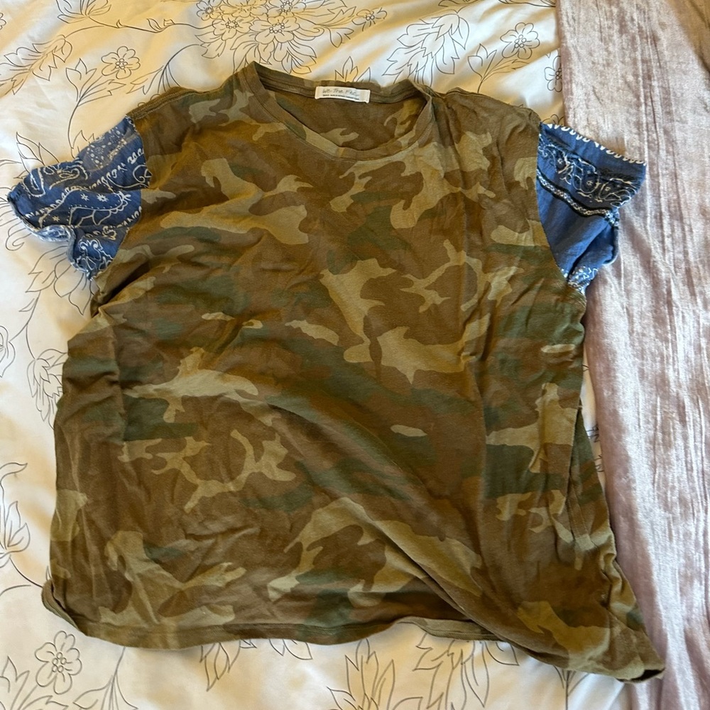 Free people cargo bandana tee shirt